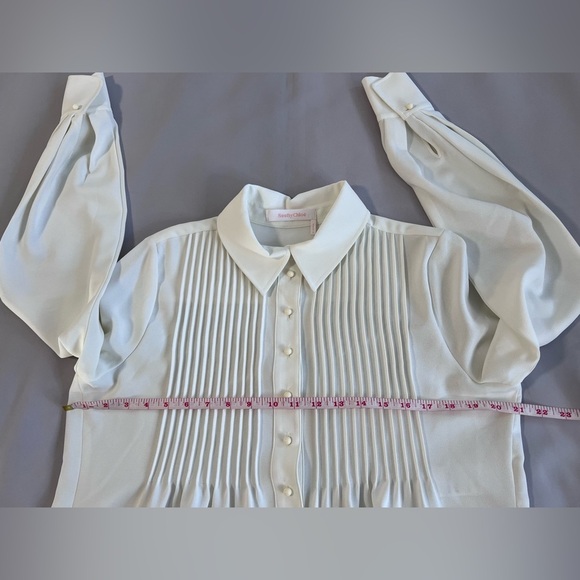 See By Chloe Dress Solid Ivory /white Women’s Size 40 - Picture 7 of 13